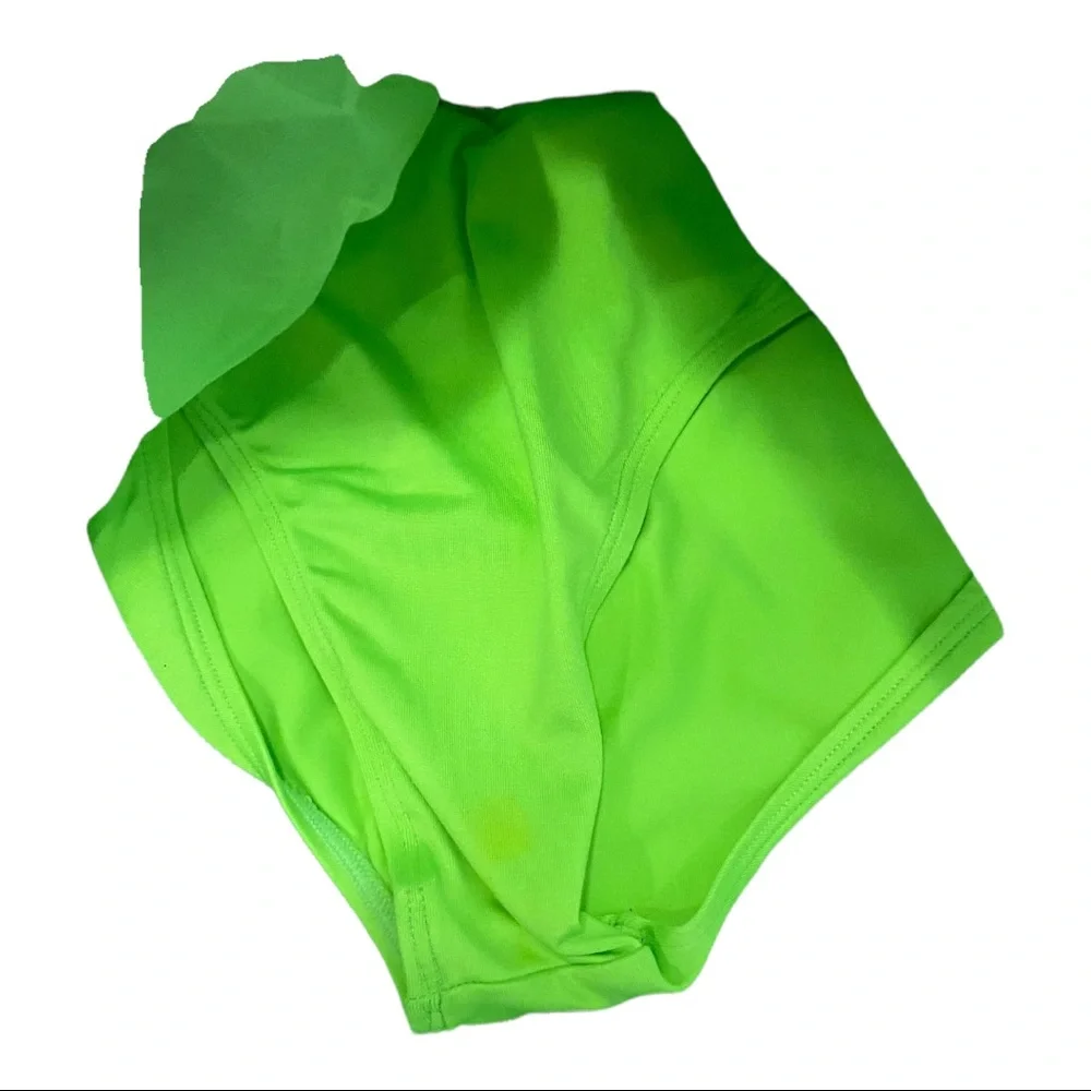 WEISSMAN Dance COSTUME Recital COMPETITION Green and Black LARGE Child 14